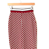 GP&J Baker x H&M Red Metallic Pattern Midi Skirt- Size XS (we have matching top-sold as seperates)