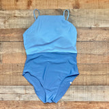 Summersalt Blue Two-Toned Padded One Piece- Size 12