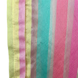 Halogen x Atlantic Pacific Hidden Button Up Color Striped Front Pocket Sheer Top- Size 1 (sold out online, see notes)