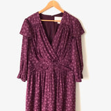Gal Meets Glam Cassandra Purple Floral Maxi Dress- Size 16