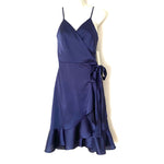 Aqua Navy Wrap Dress NWT- Size M