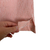 Course & Club Orange and White Striped Waist Tie Seersucker Skort NWT- Size 8