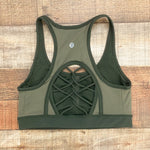 Lululemon Olive Sports Bra- Size ~4 (see notes)