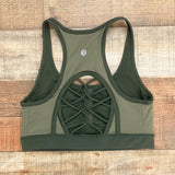 Lululemon Olive Sports Bra- Size ~4 (see notes)