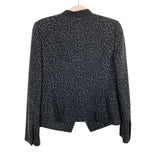Ann Taylor Loft Black/Gray Animal Print Blazer- Size 8P