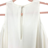Blue Blush White Cut Out Sleeve Top- Size S