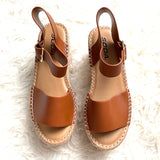Soda Brown Espadrille Wedges- Size 7 (brand new condition)