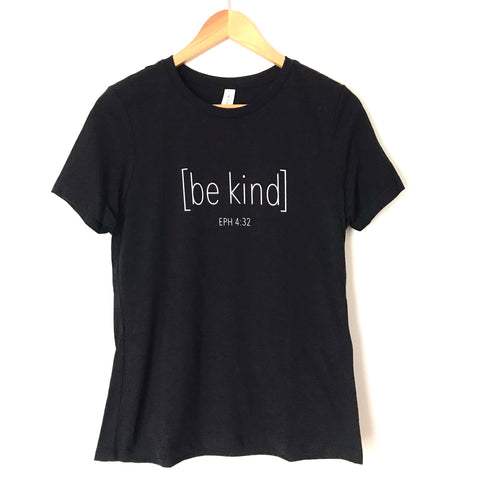 DaySpring Candace Collection Bella Black Graphic "Be Kind Eph 4:32" Tee- Size S