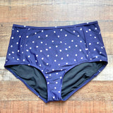 Swimsuits for All Purple Printed High Waisted Piped Bikini Bottoms- Size 16 (we have matching top)