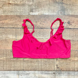 Hatch Red Ruffle Bikini Top- Size XL (we have matching bottoms)