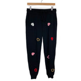 Lou & Grey Black Heart Cotton Terry Sweatpants- Size S (sold out online, we have matching sweatshirt)
