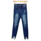 After Market Dark Wash Distressed Jeans- Size 25 (Inseam 27”)