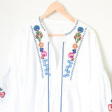 No Brand White Embroidered Dress- Size ~S
