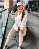 Alo Yoga Peach High Waist Moto Leggings- Size S (inseam 28.5")