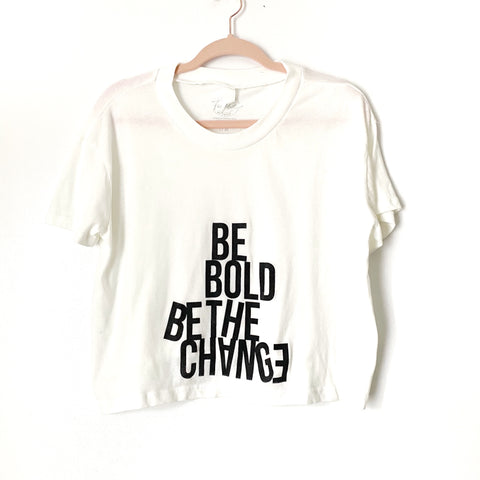 Fairydust “Be The Change” Cropped Top- Size L (see notes)
