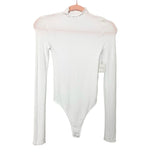 Free People Intimately White Mock Neck Bodysuit NWT- Size M/L