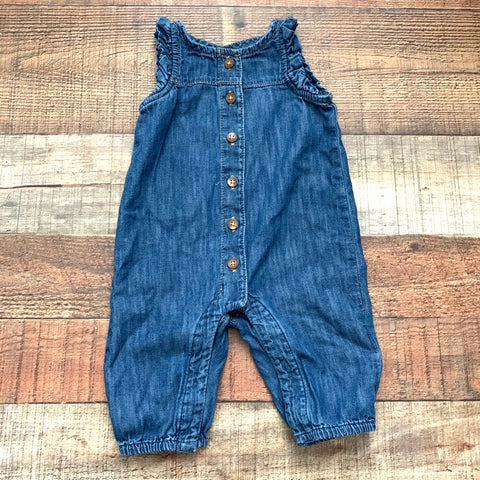 Gap Denim Button Up Jumpsuit- Size 0-3M