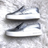 Michael Kors Silver Stars Platform Slip On Shoes- Size 7.5