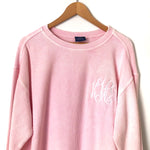 Charles River Pink Monogrammed "KHG" Sweatshirt- Size M