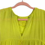 Scoop Yellow Crochet Lace Top- Size S (4-6) (See Notes)