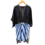Clover Canyon Blue Striped Cover Up- Size M