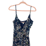 Hutch Anthropologie Blue Floral Wrap Dress- Size XL