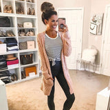 P.S. Kate Striped Long Sleeve Soft Top- Size S