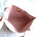 No Brand Pink Embossed Tassel Large Hand Bag