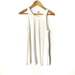 Wishlist White Razorback Tank Top With Back Slit- Size M