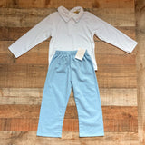 The Beaufort Bonnet Company White Top and Corduroy Pant Two Piece Set NWT- Size 4T