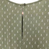 BP Olive with White Floral Print Dress- Size M