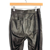 Spanx Black Faux Leather Jeggings- Size XS Petite (Inseam 23")