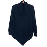 Knyt&Lynk Black Turtleneck Asymmetrical Cashmere Top- Size XS