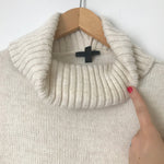 Topshop Cream Turtleneck Sweater Dress- Size 8 (see notes)