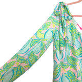 Lilly Pulitzer Pink/Blue/Green Print One Shoulder with Bow Top NWT- Size 2