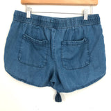 LOFT Chambray Drawstring Shorts- Size S