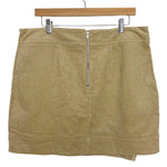 Amaryllis Tan Corduroy Zipper Skirt- Size XL