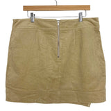 Amaryllis Tan Corduroy Zipper Skirt- Size XL