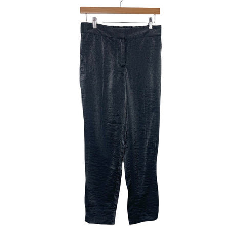 Ann Taylor Metallic Grey Cropped Pants- Size 00 (Inseam 26.5")