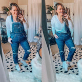 American Eagle TomGirl Overalls NWT- Size L (Inseam 27” rolled as pictured)