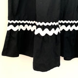 Who What Wear Black Rick Rack Trim Dress- Size XS