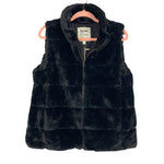 Dylan Black Faux Fur Zip Up Vest NWT- Size XL