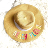 C.C "Beach Please" Straw Hat