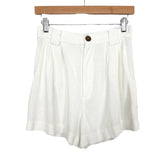 Show Me Your Mumu White Linen Shorts- Size S (see notes)