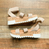 Steve Madden Tan Bandi Platform Sandals- Size 7