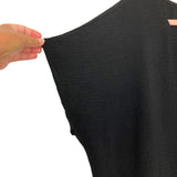 Ee:some Black V-Neck Top- Size S