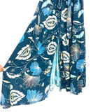 Tuckernuck Teal Floral Print Belted Dress- Size XL (see notes)