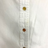 C. Wonder White Button Up Long Sleeve Top- Size M