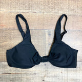 Davi & Dani Wear Black Padded Top and Mesh with Poms Bottom Bikini Set- Size M (sold as set, see notes)