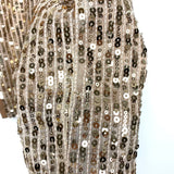 Molly Bracken Premium Gold Sequin Jacket- Size XS (See Notes)